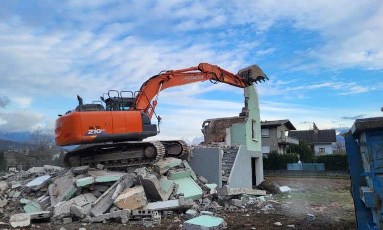 Travaux de démolition à La Motte Servolex - BERTHET TP